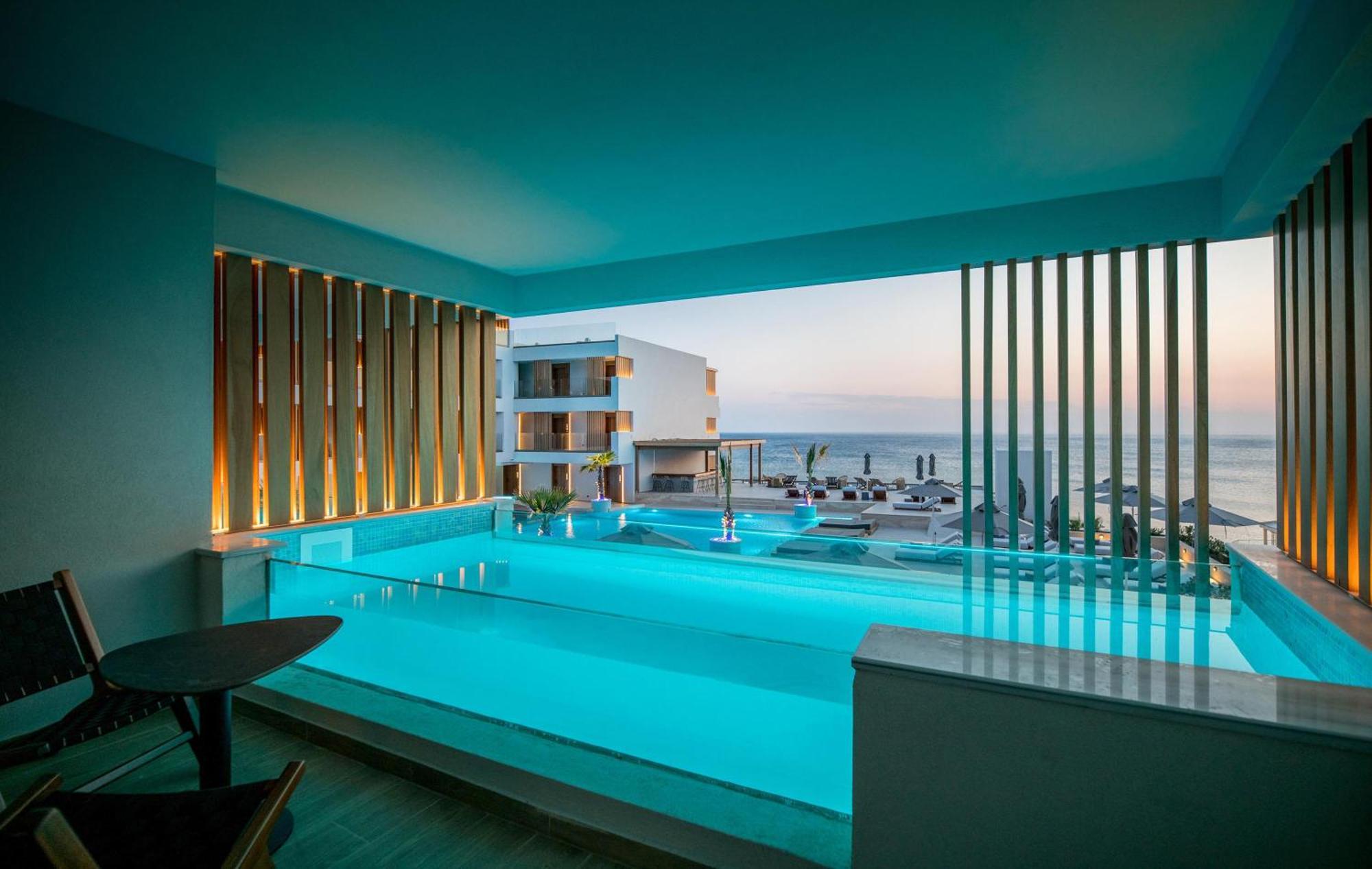 Dazzling Blue Sea View Heated Plunge Pool